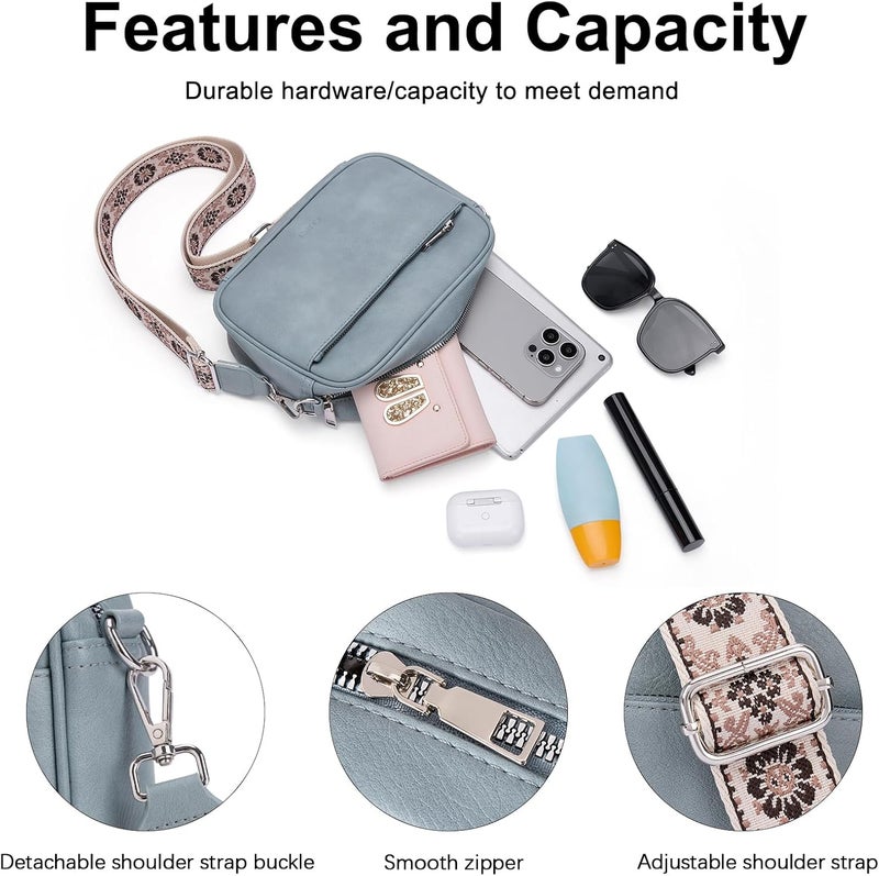 CLUCI Purses for Women Crossbody Bags for Women Cross Body Bag Crossbody Purse with Adjustable Wide Strap - Image 5